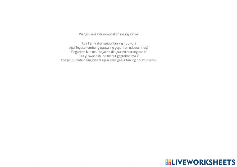 Materi geguritan kelas 4