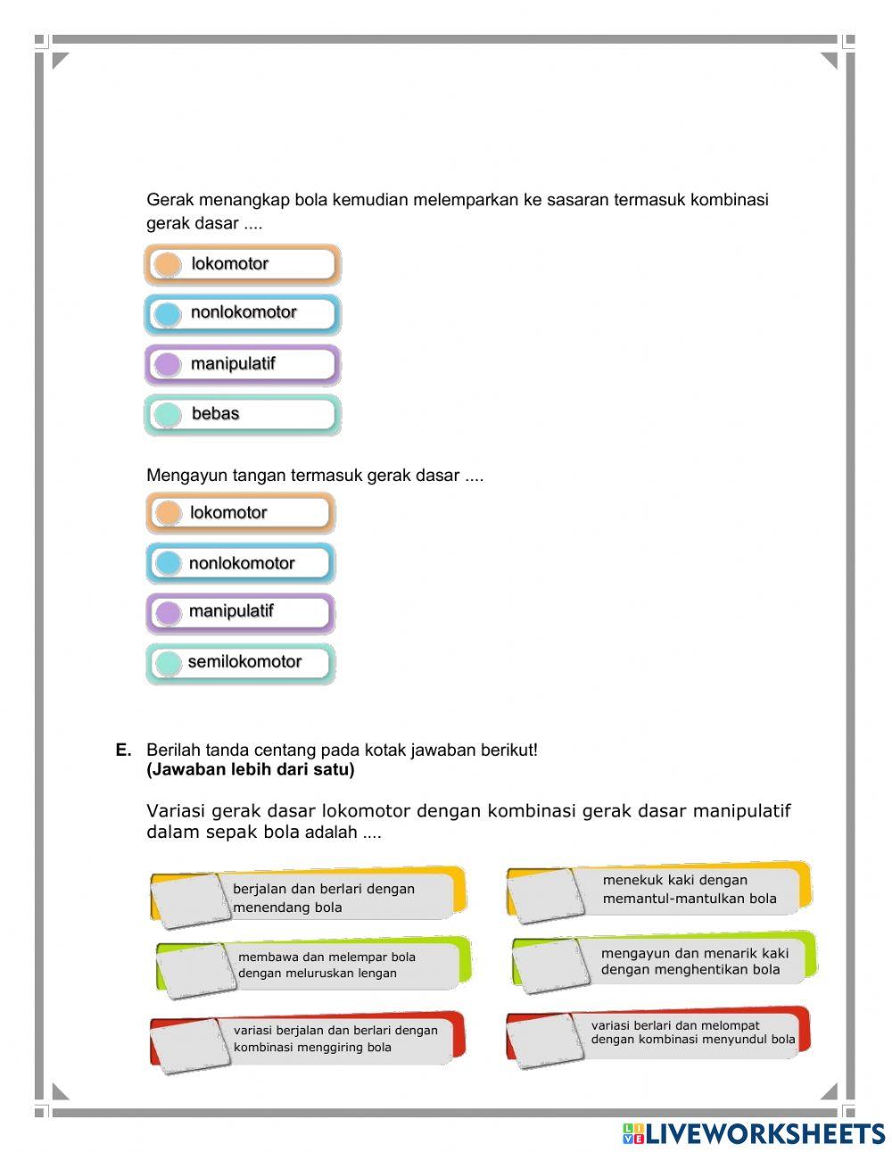 Gerak dasar permainan bola besar