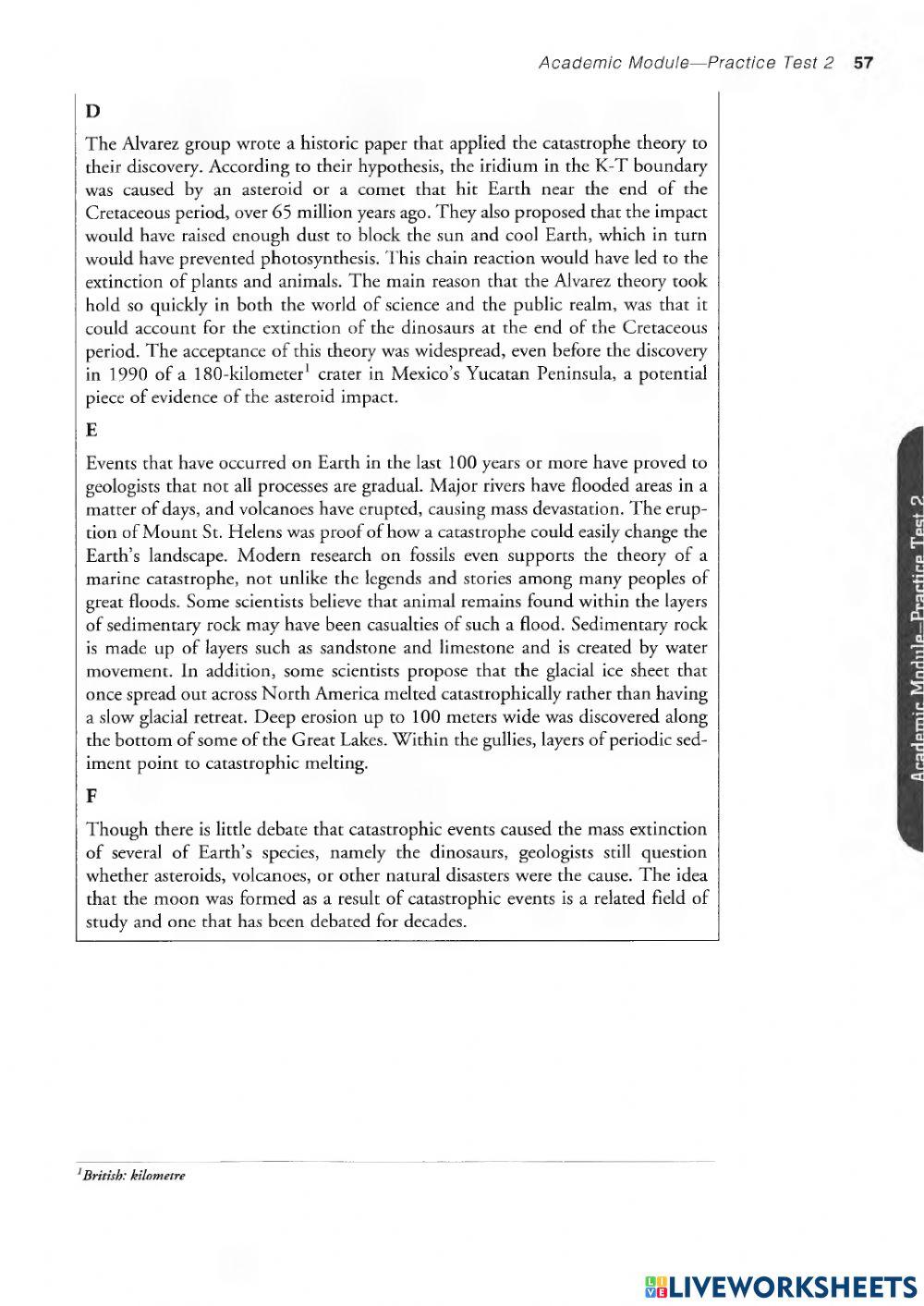 IELTS reading drill part 2