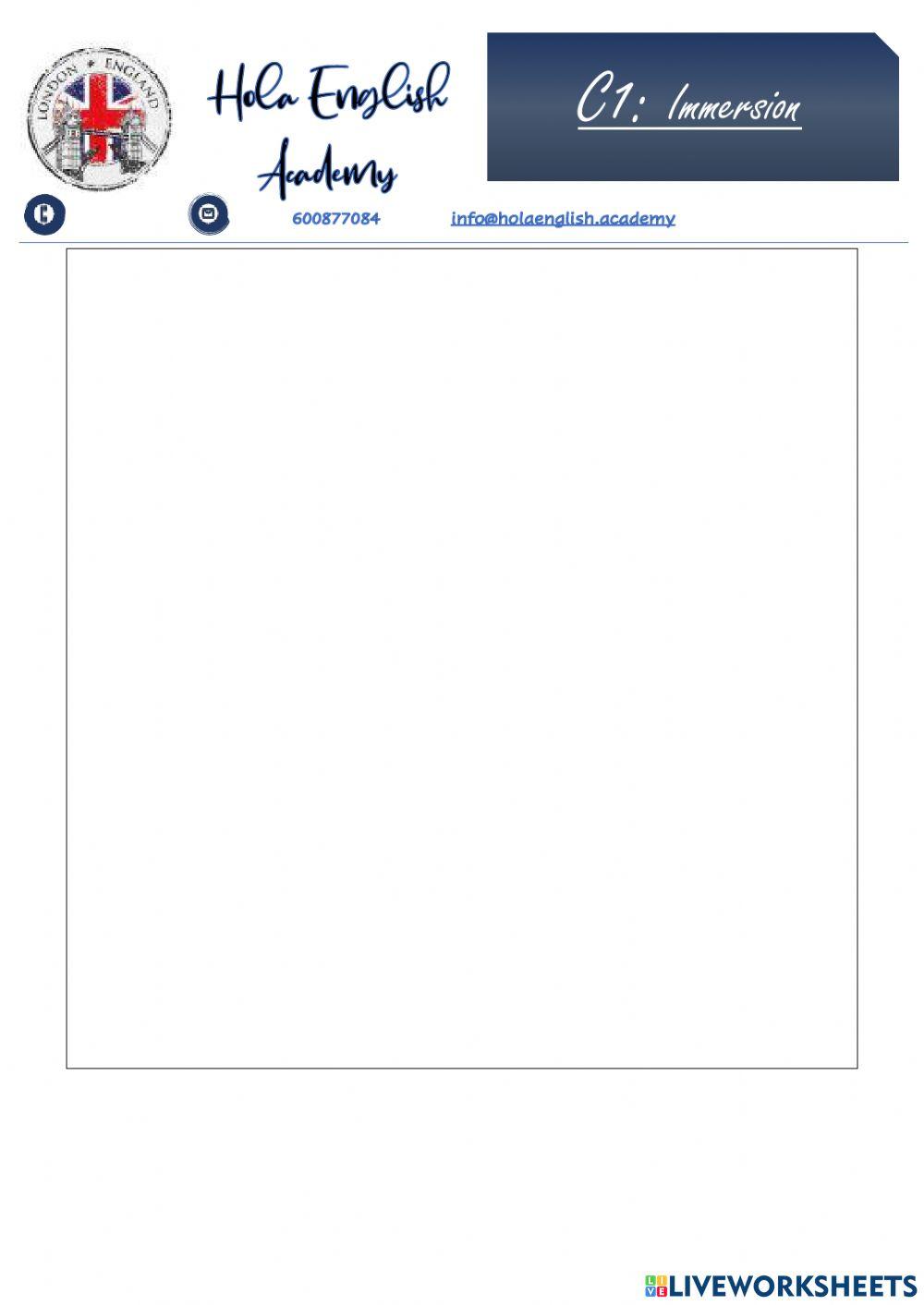 C1 Writing Part 2 Email