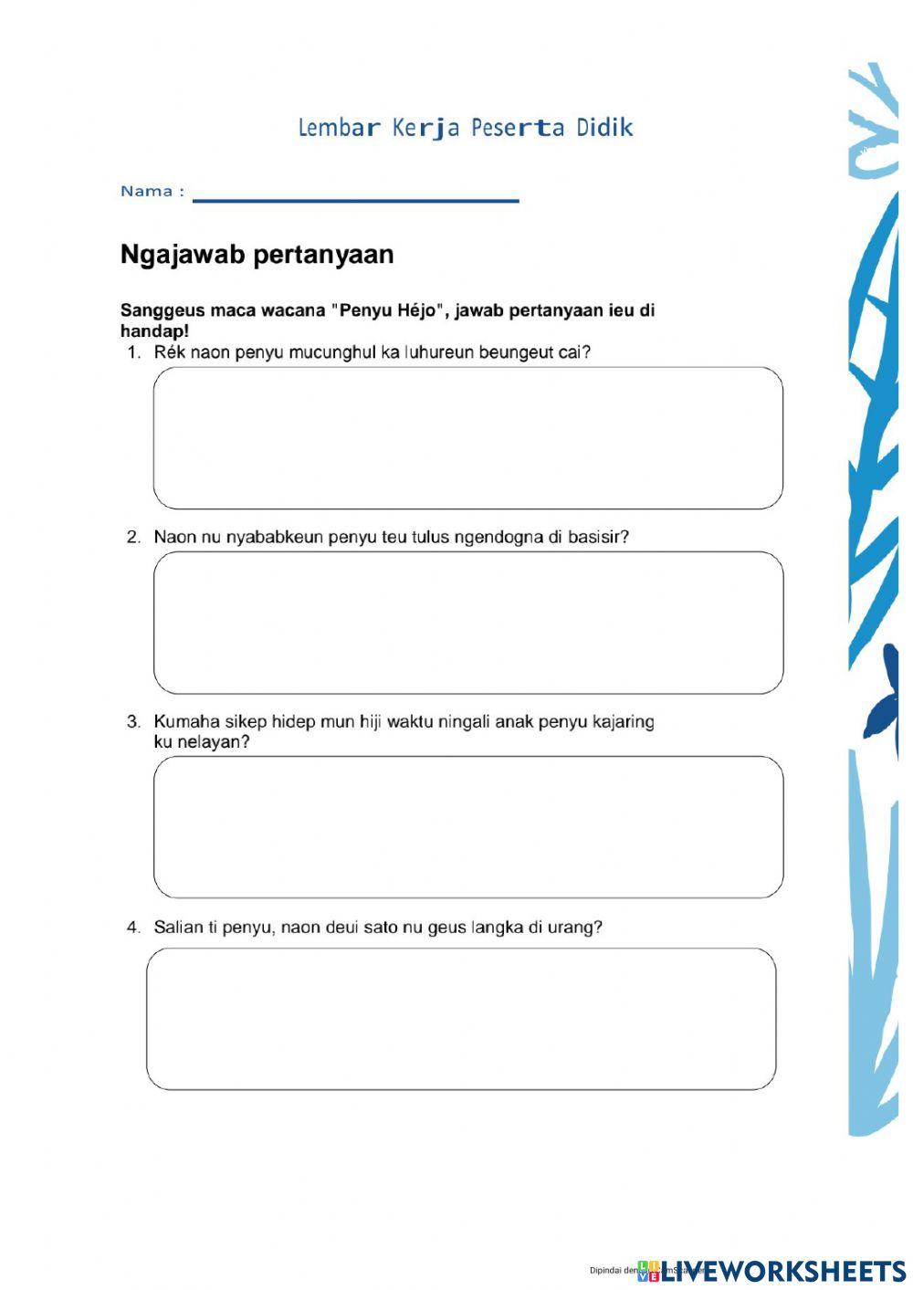 Pangajaran 1 Bahasa Sunda