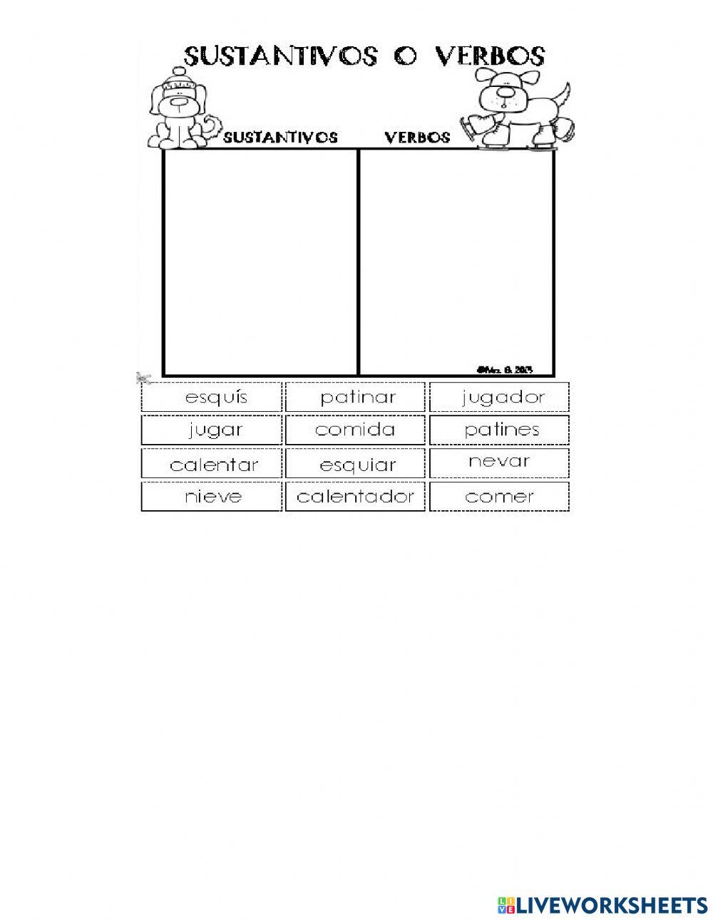 Clasificación de palabras
