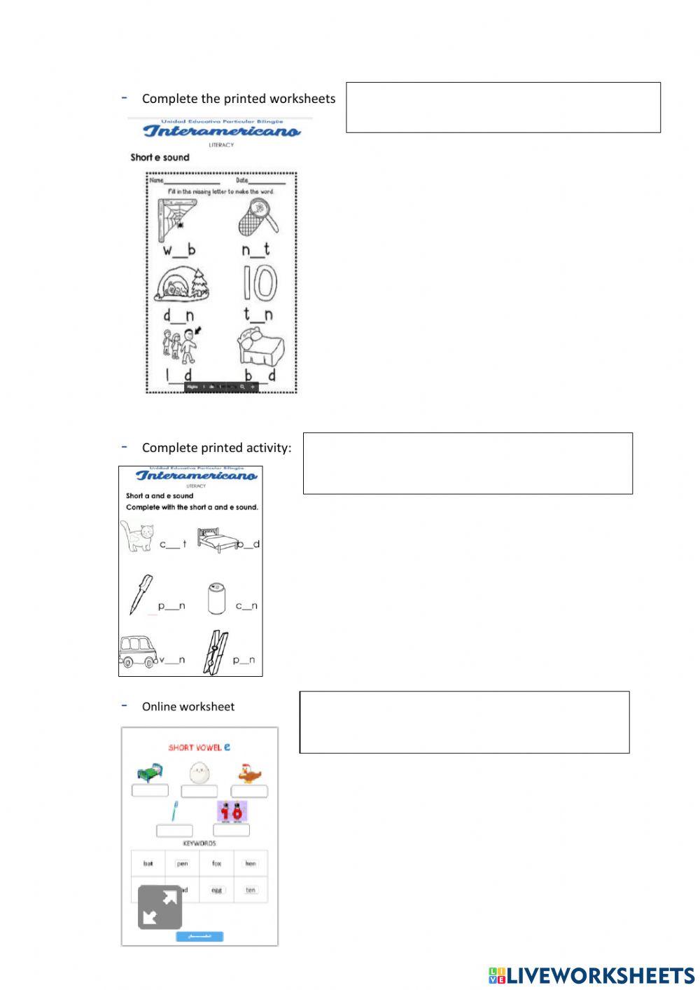 Weekly activities week 11