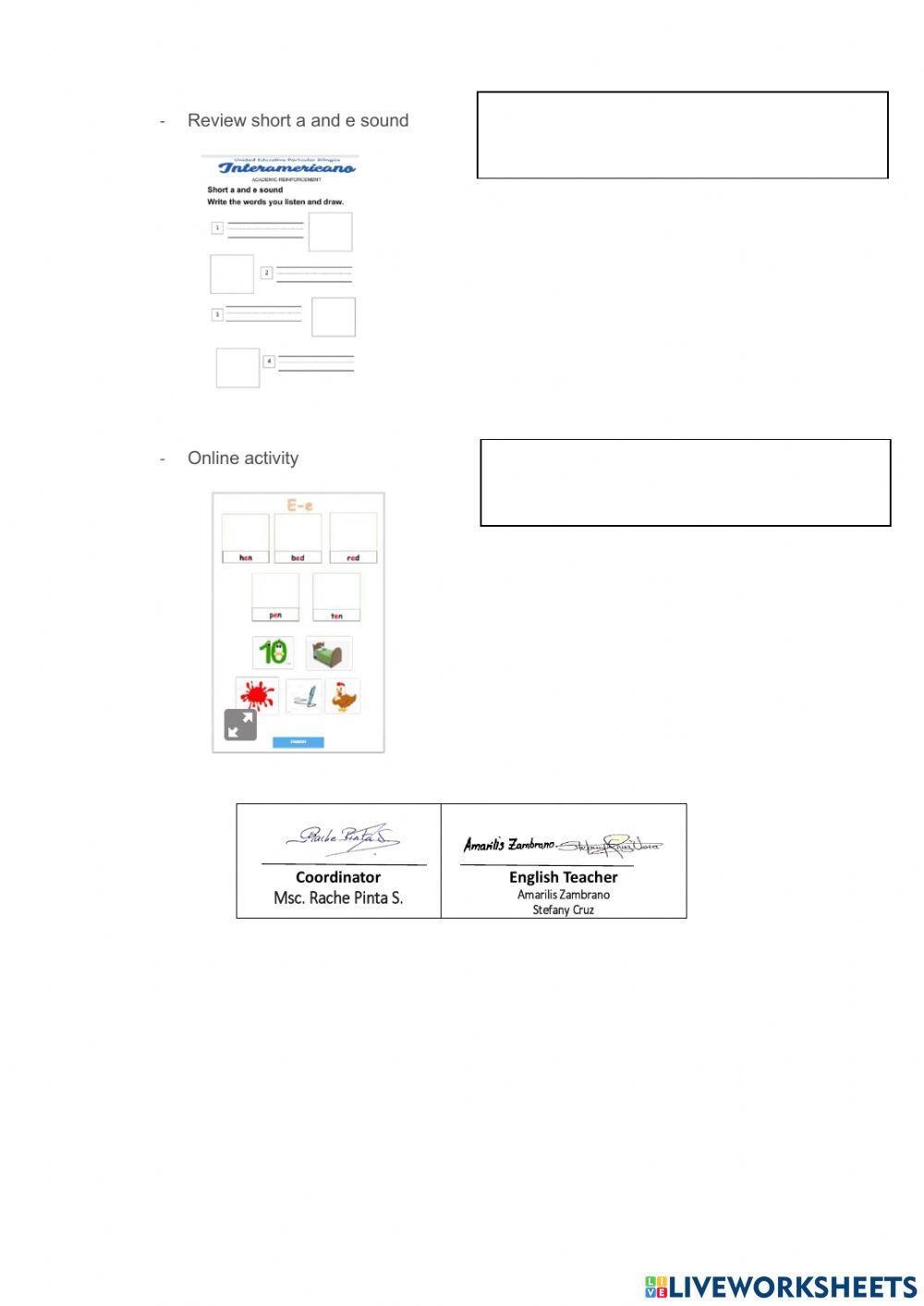 Weekly activities week 11