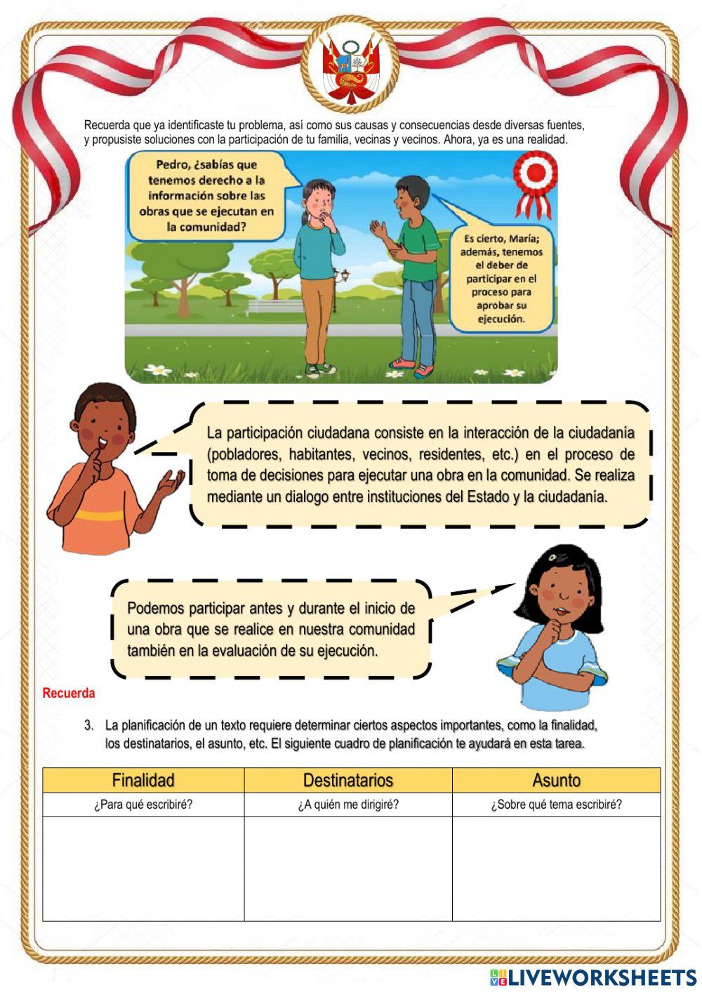 Preparamos nuestra propuesta de participación ciudadana