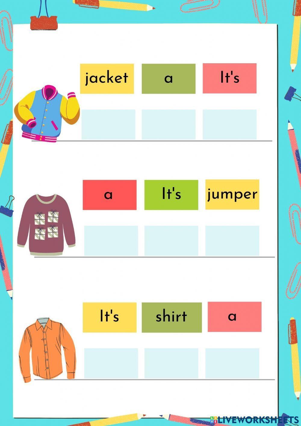 Clothes family and friends starter