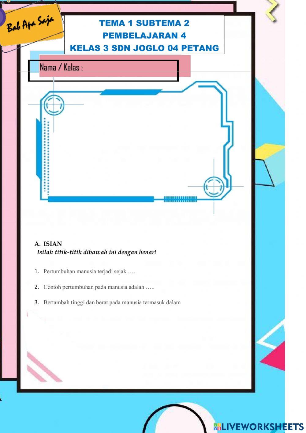 Tema 1 subtema 2 pembelajaran 4