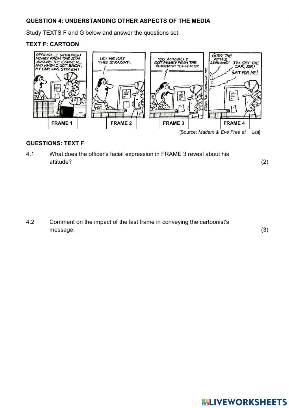 English paper 1 Middle exam