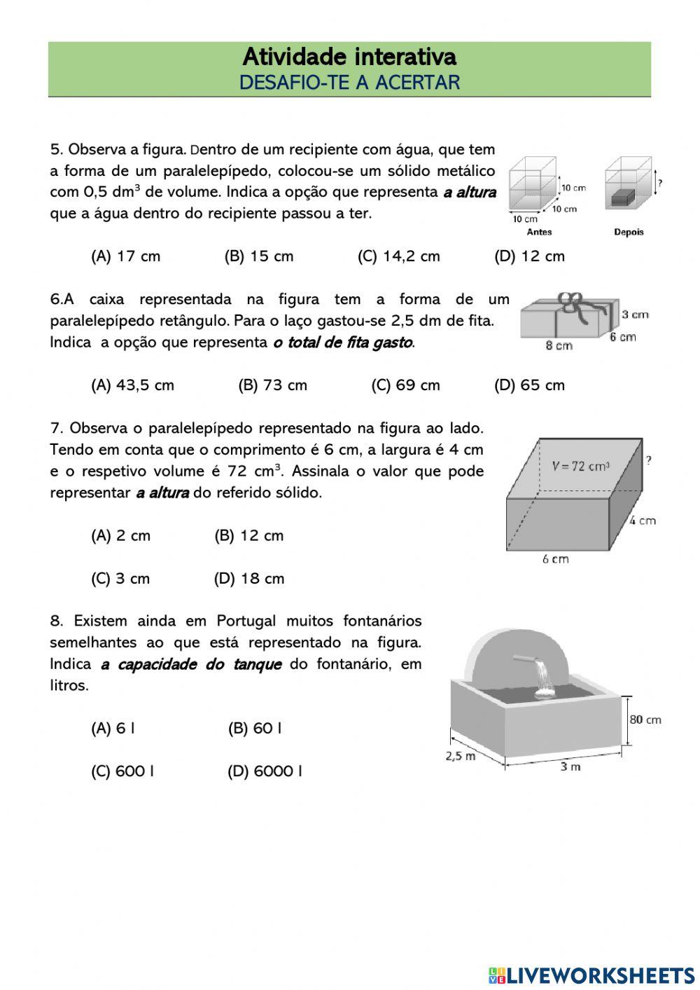 Desafio-te a... acertar