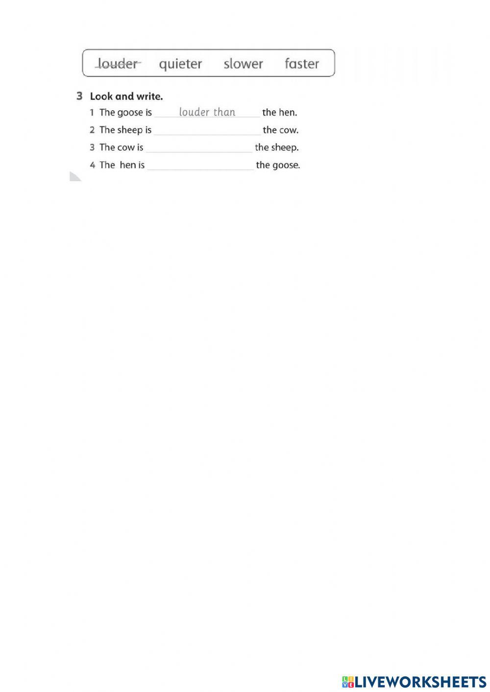 Loud - quiet - fast - slow