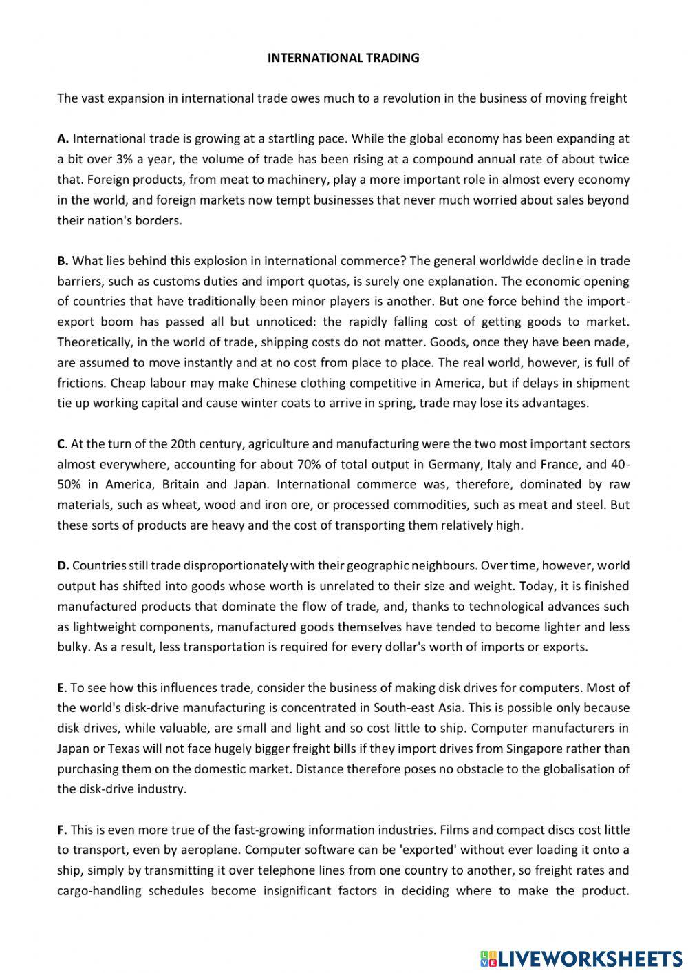 International Trading