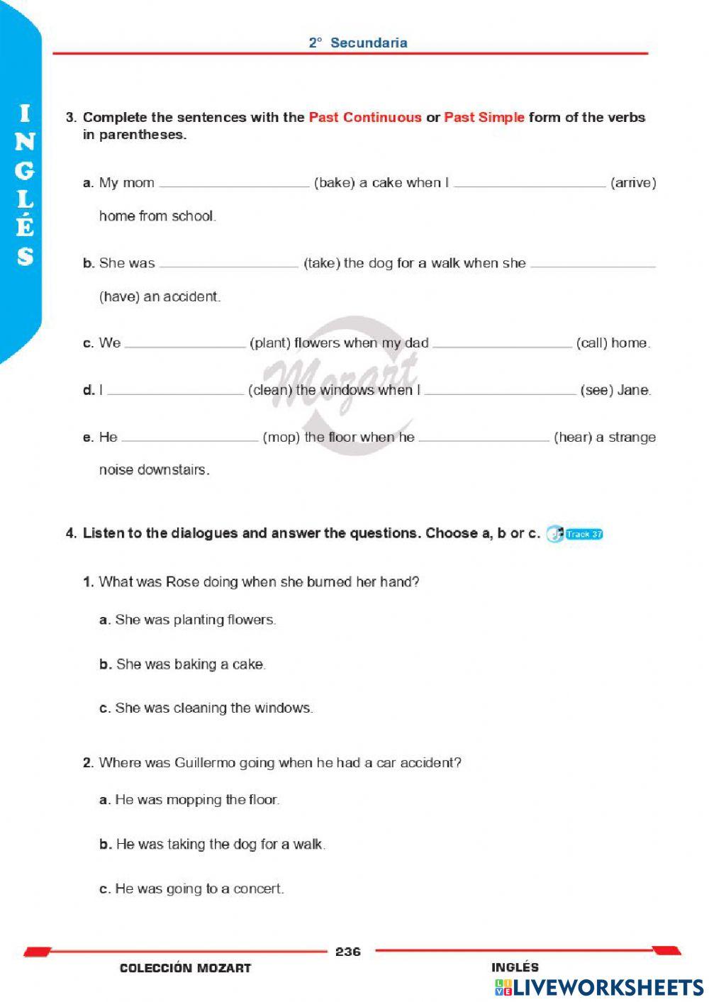 Unidad 5 - inglés 2°