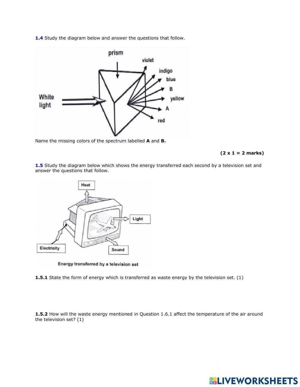 Middle exam Natural science