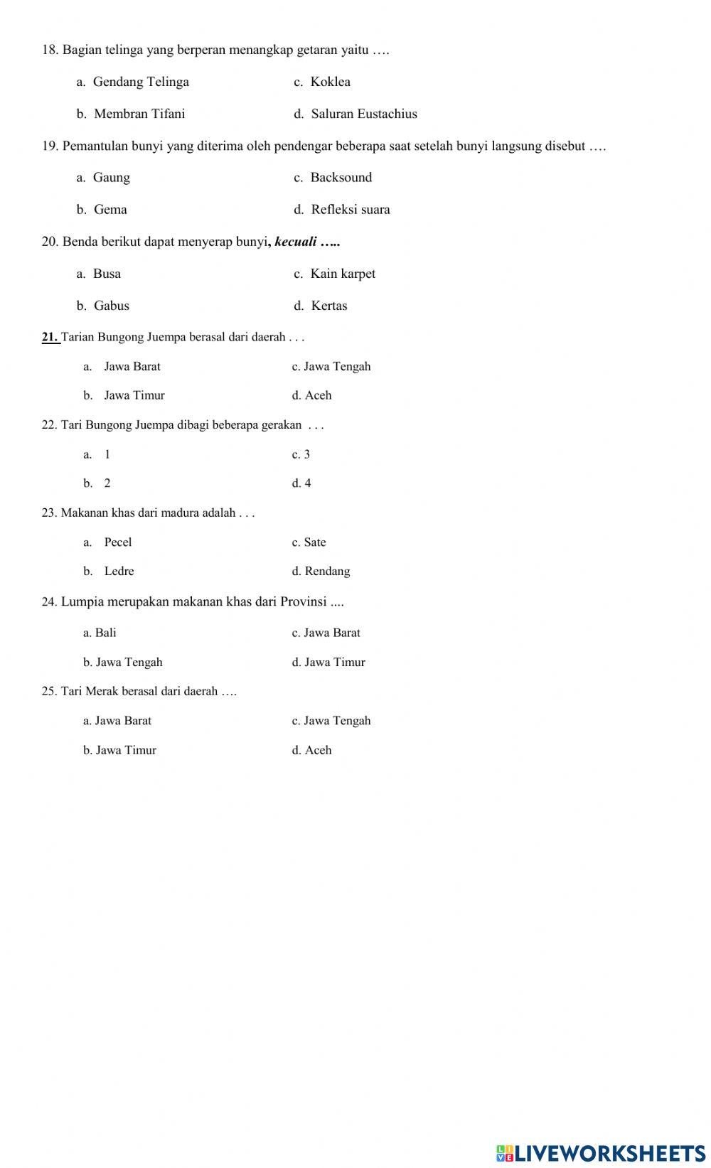 Ayo berlatih Tema 1b