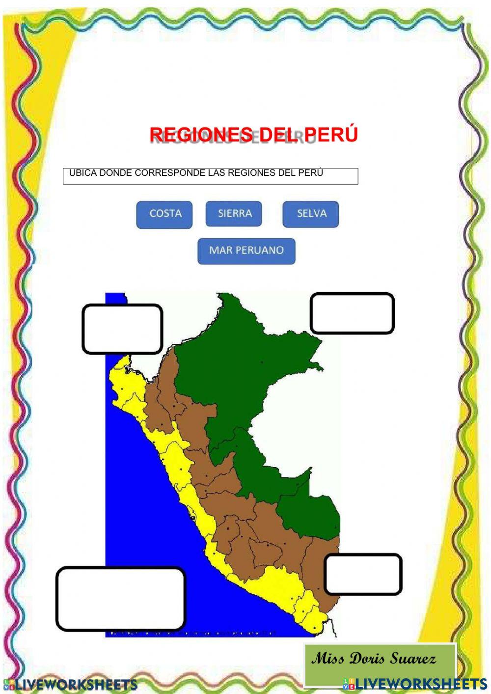 Las regiones del Perú