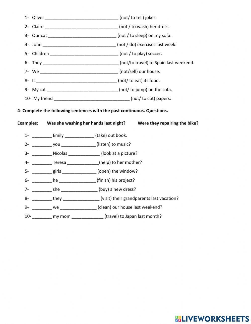 Past progressive or continuous