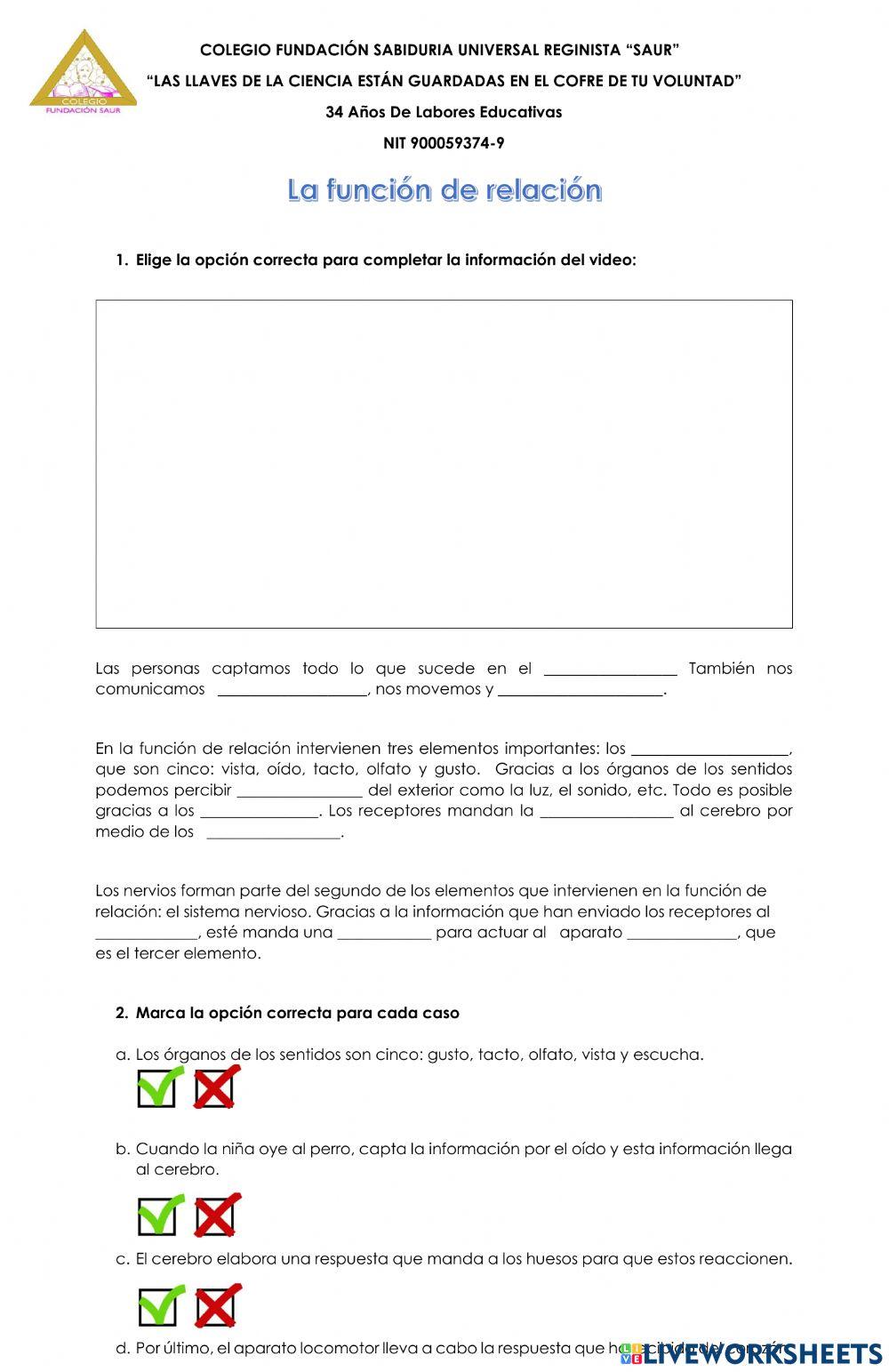 Función de relación