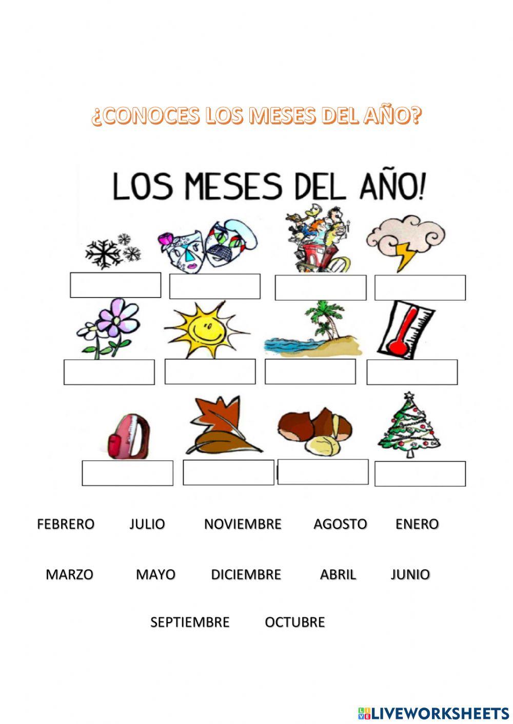 Free Printable Meses Del Ano Worksheet Preschool – NBKomputer