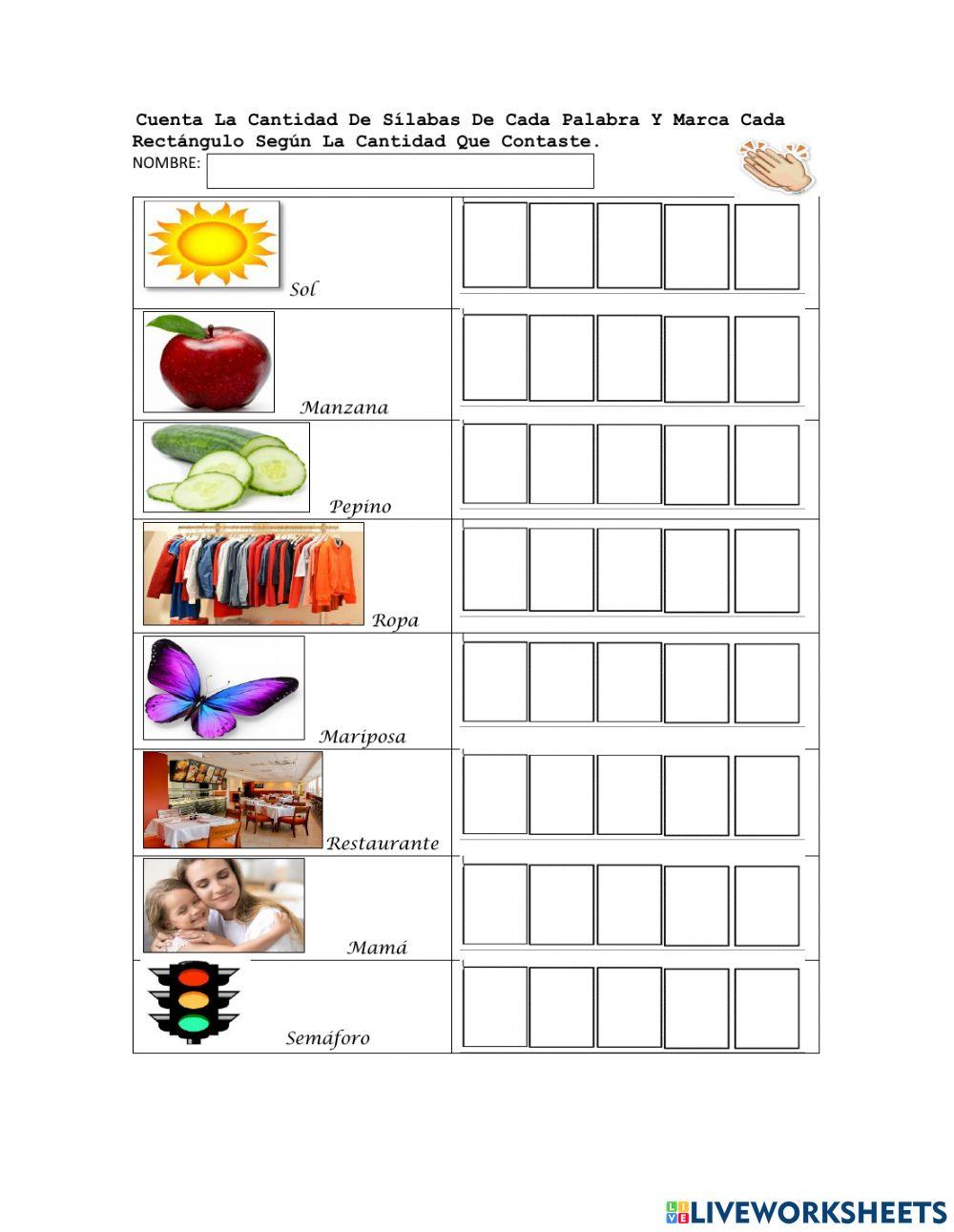 Cuenta La Cantidad De Sílabas