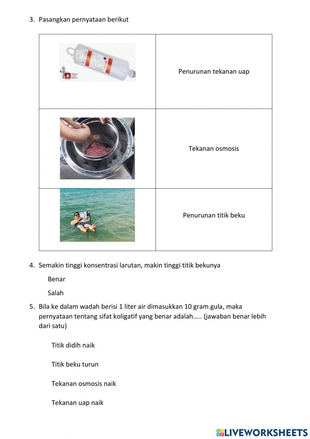 LKPD Sifat Koligatif Larutan
