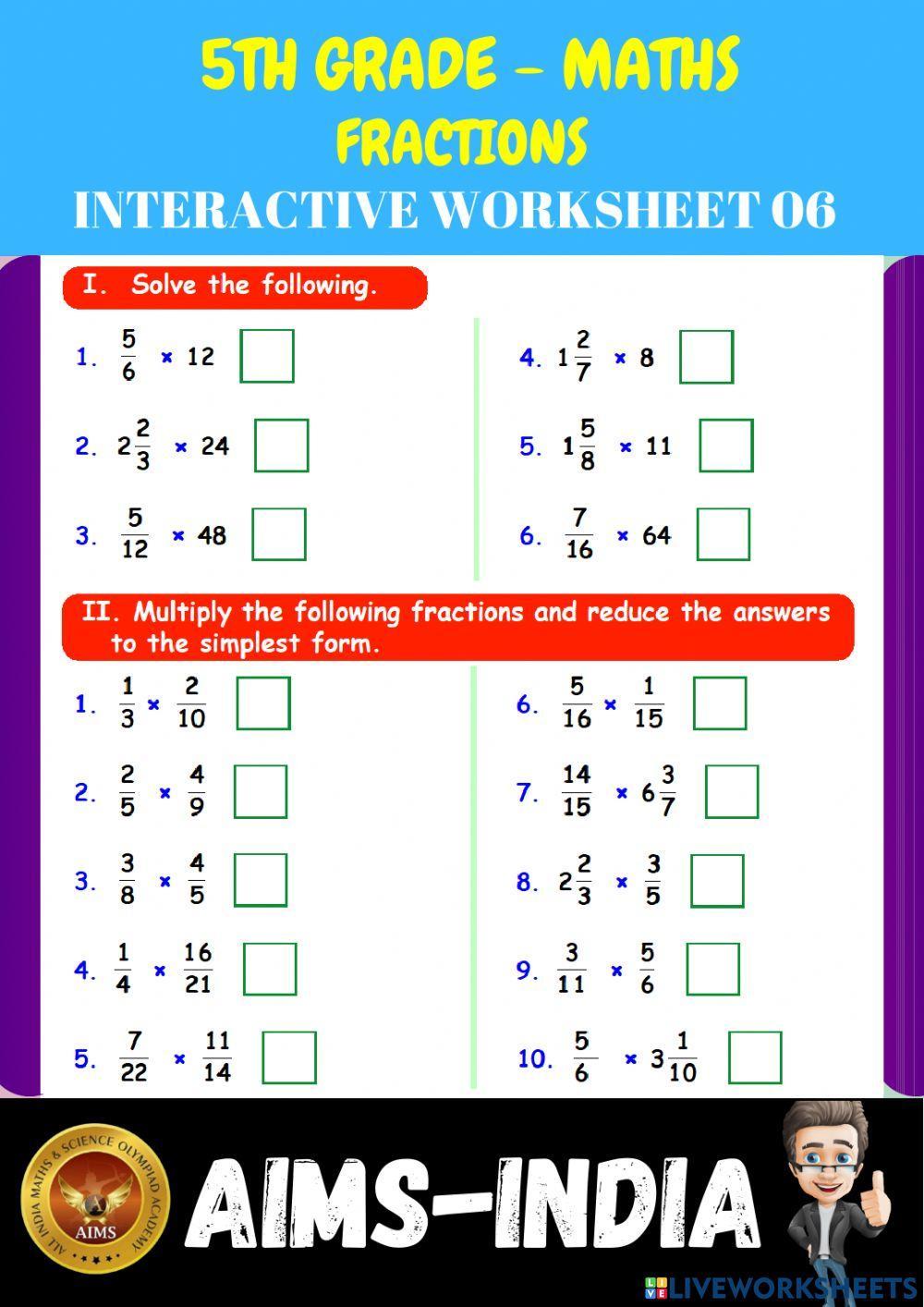 5th-maths-ps06- fractions - ch 06