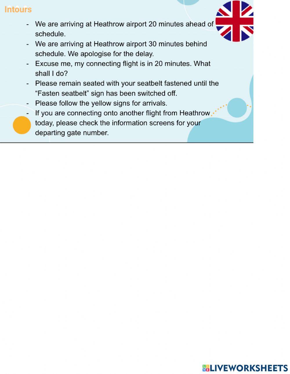 Intours English lesson 1