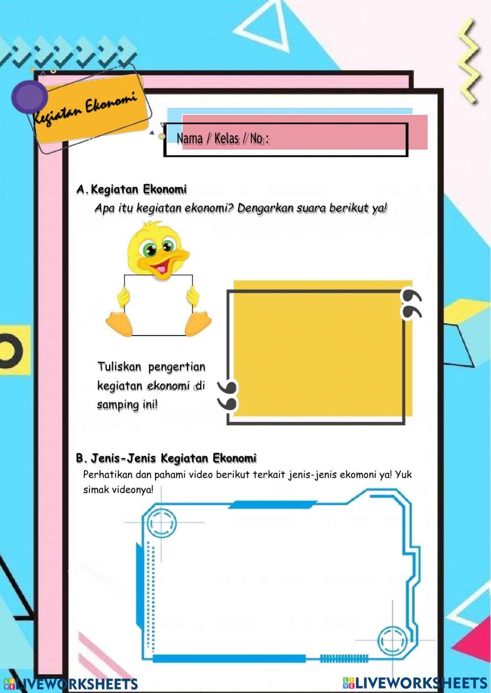 Kegiatan ekonomi kelas 4