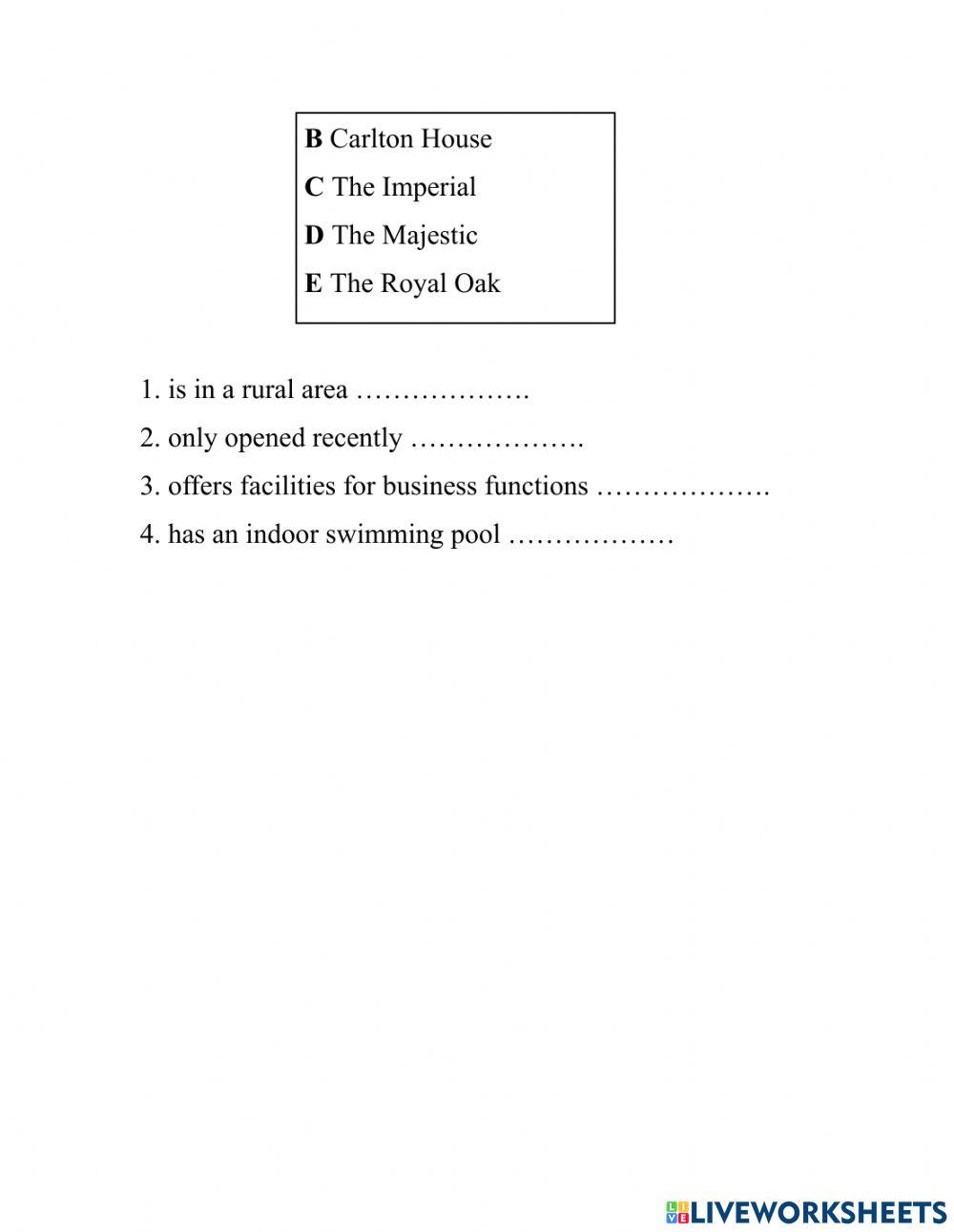 B1 - listening - practice - matching