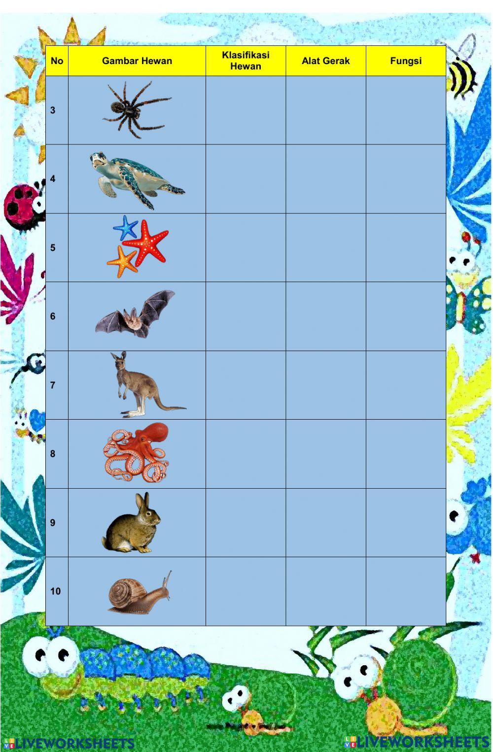 Alat Gerak Hewan dan Fungsinya