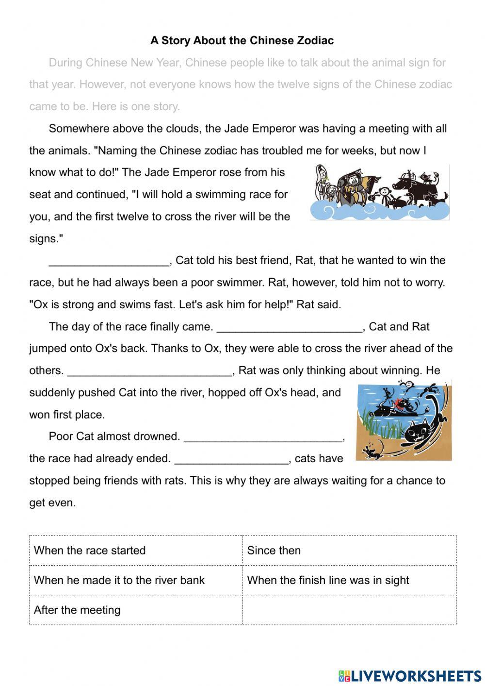 Chinese zodiac 1193126 leopeng live worksheets