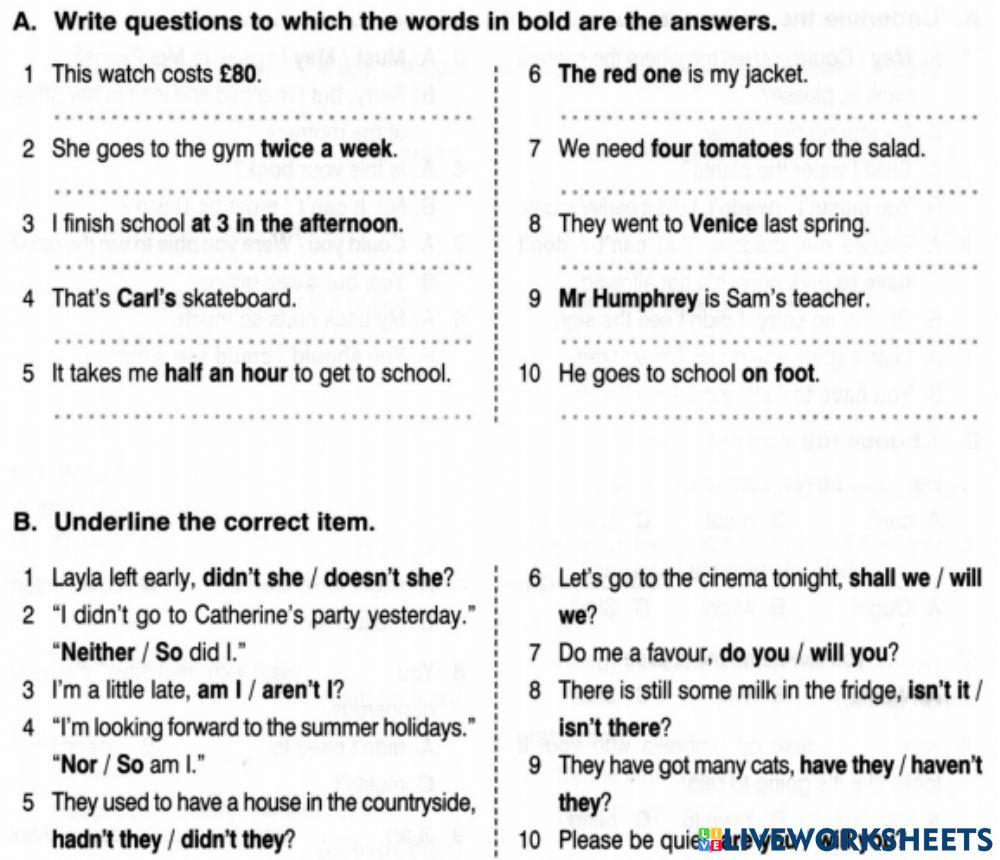 7B 25.7 Homework - Questions