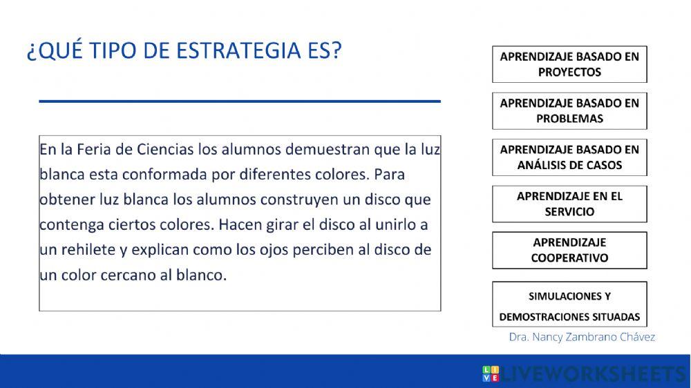 Estrategias docentes