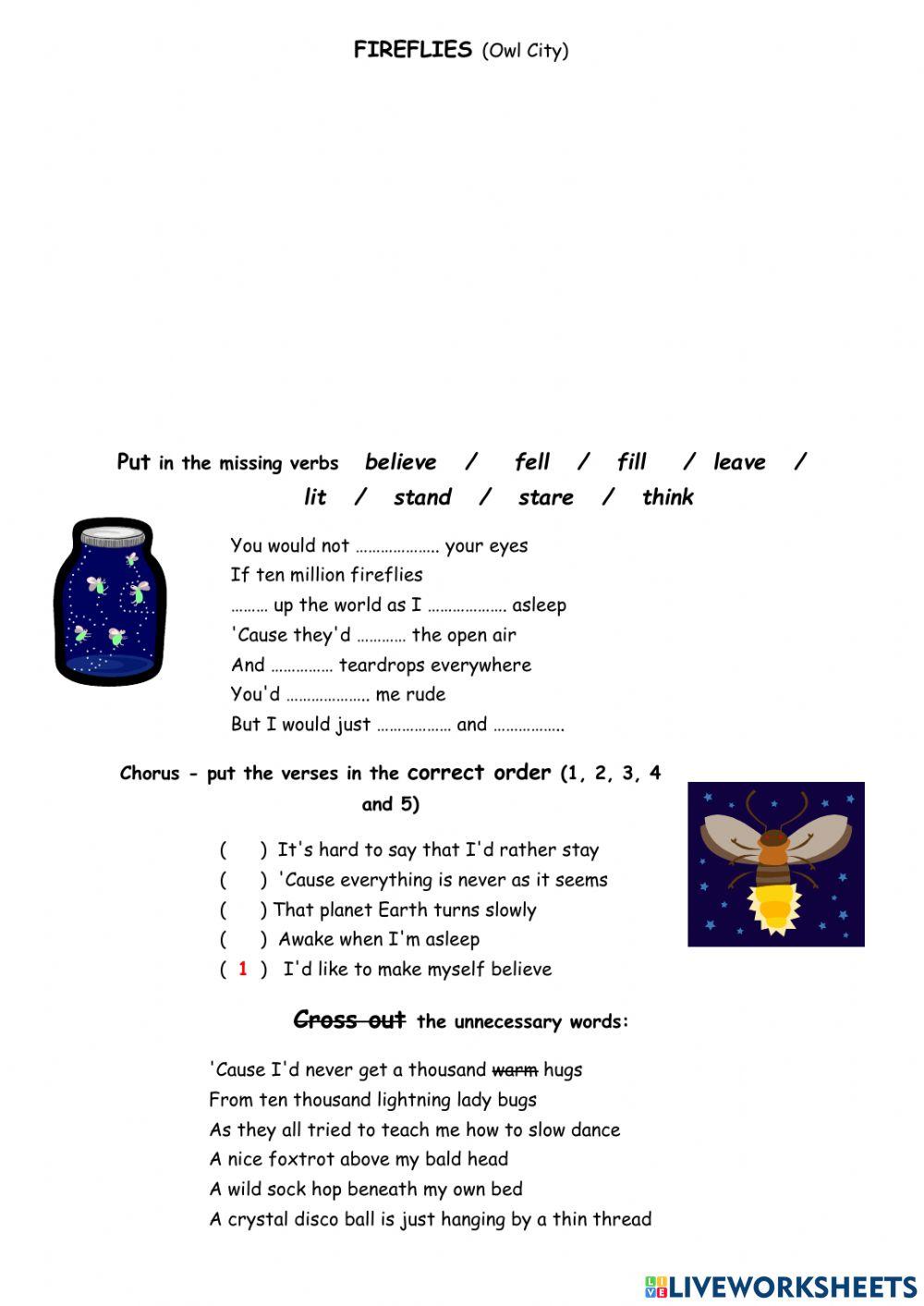 Fireflies - Owl City (Song)