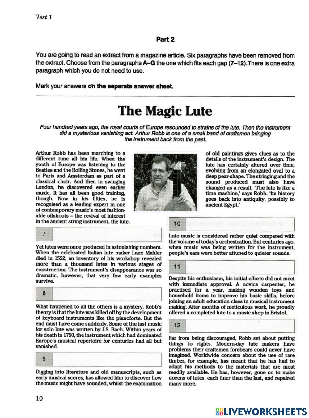 Advanced Reading Practice 1