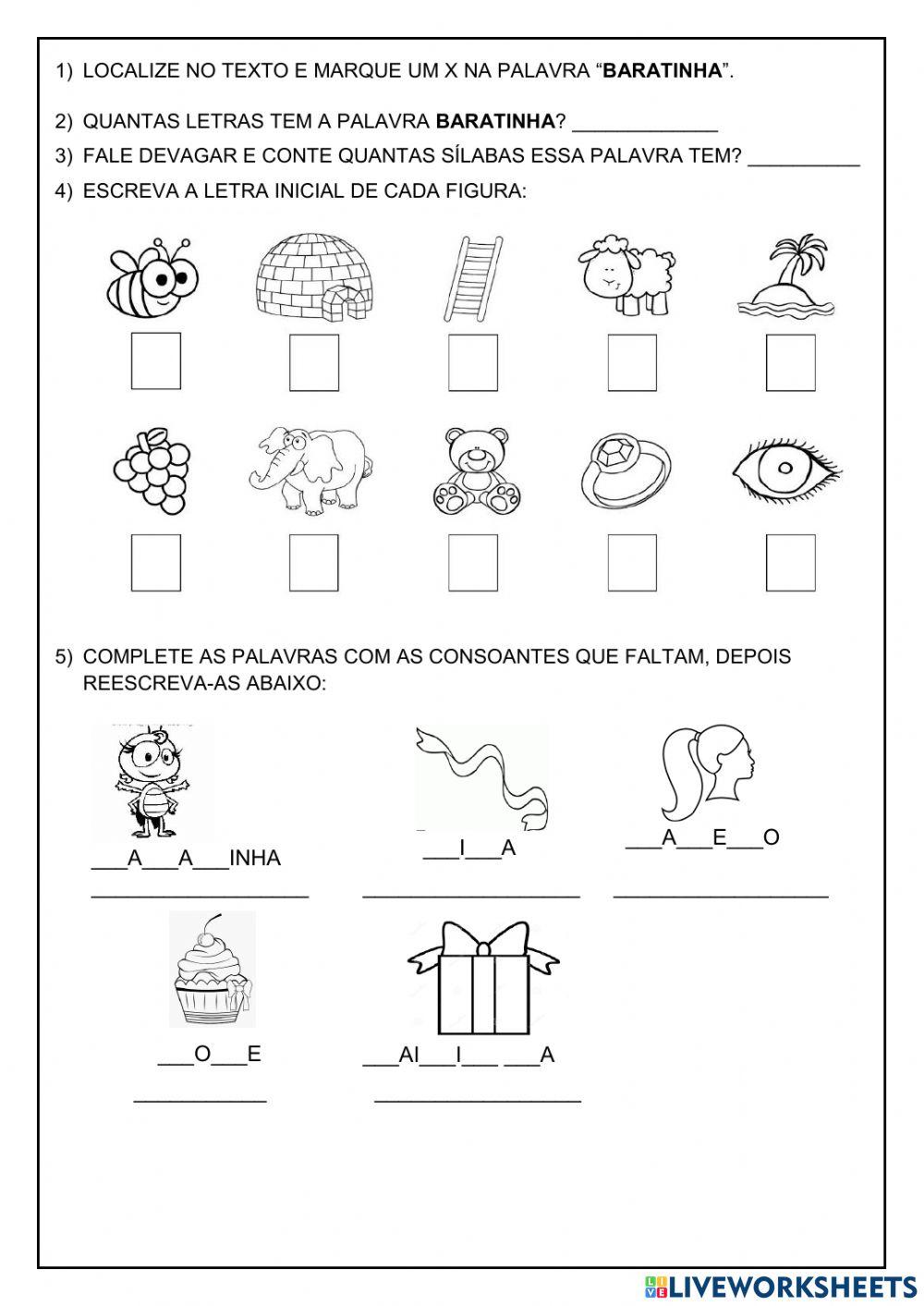 Parlendas e tirinhas