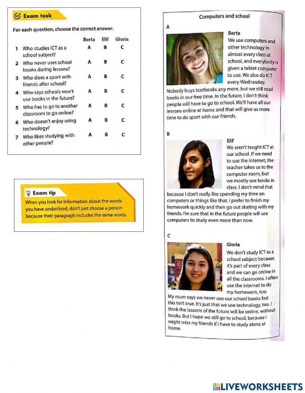 Unit 12 passive voice exam tasks