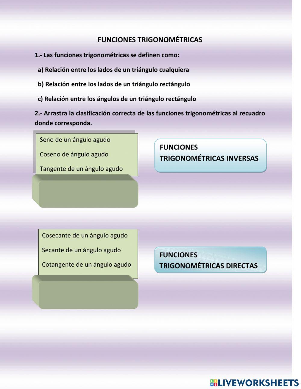 Funciones trigonométricas
