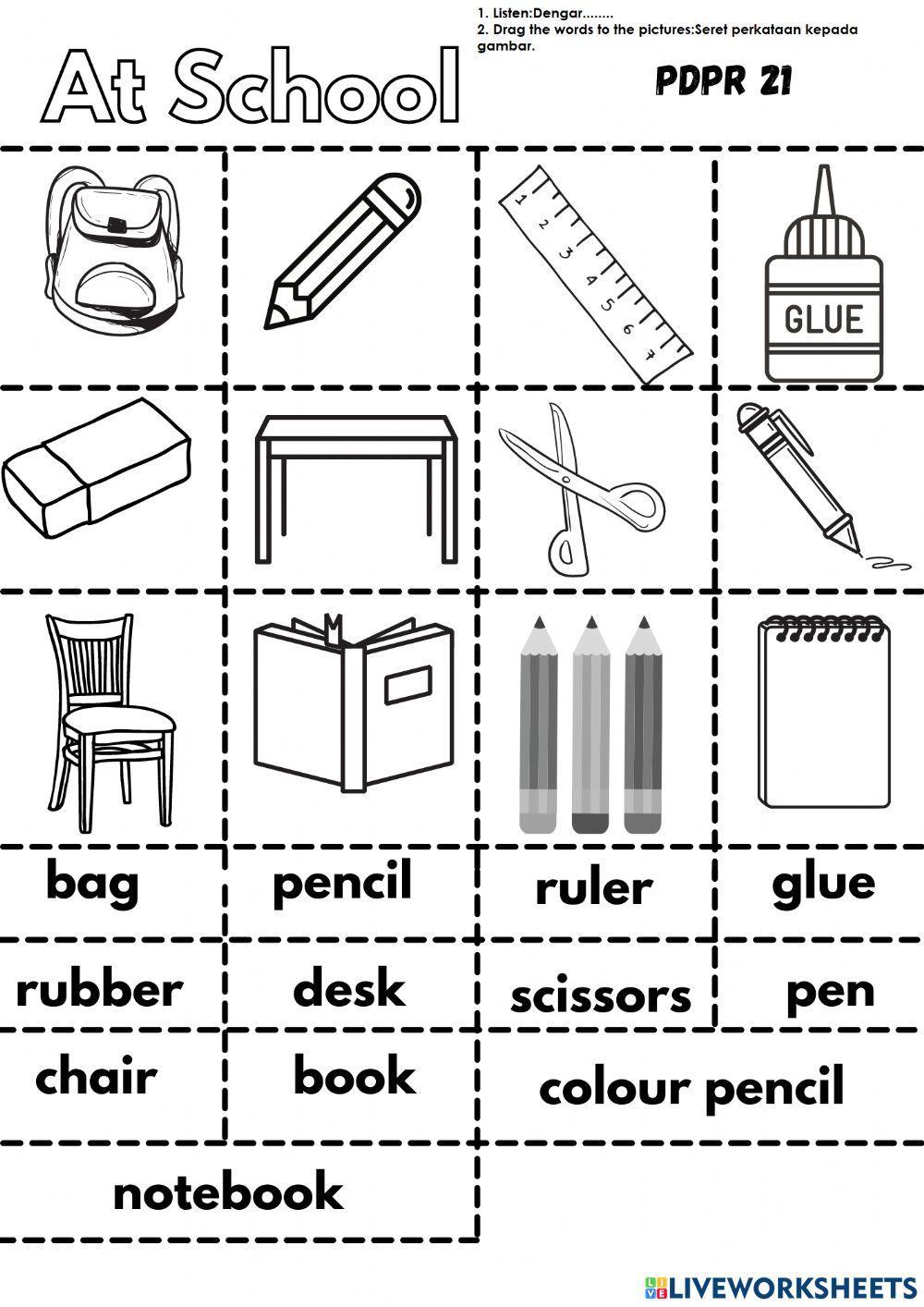 Year 1 Worksheets English