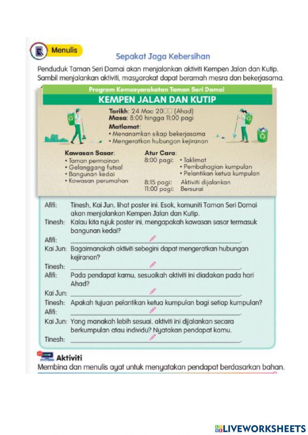 Sepakat jaga kebersihan