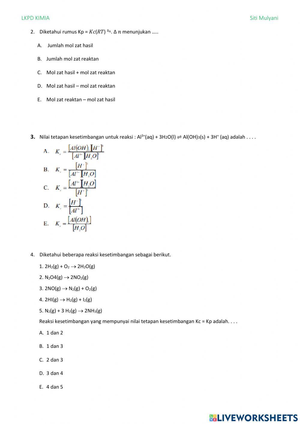 Kesetimbangan kimia-3