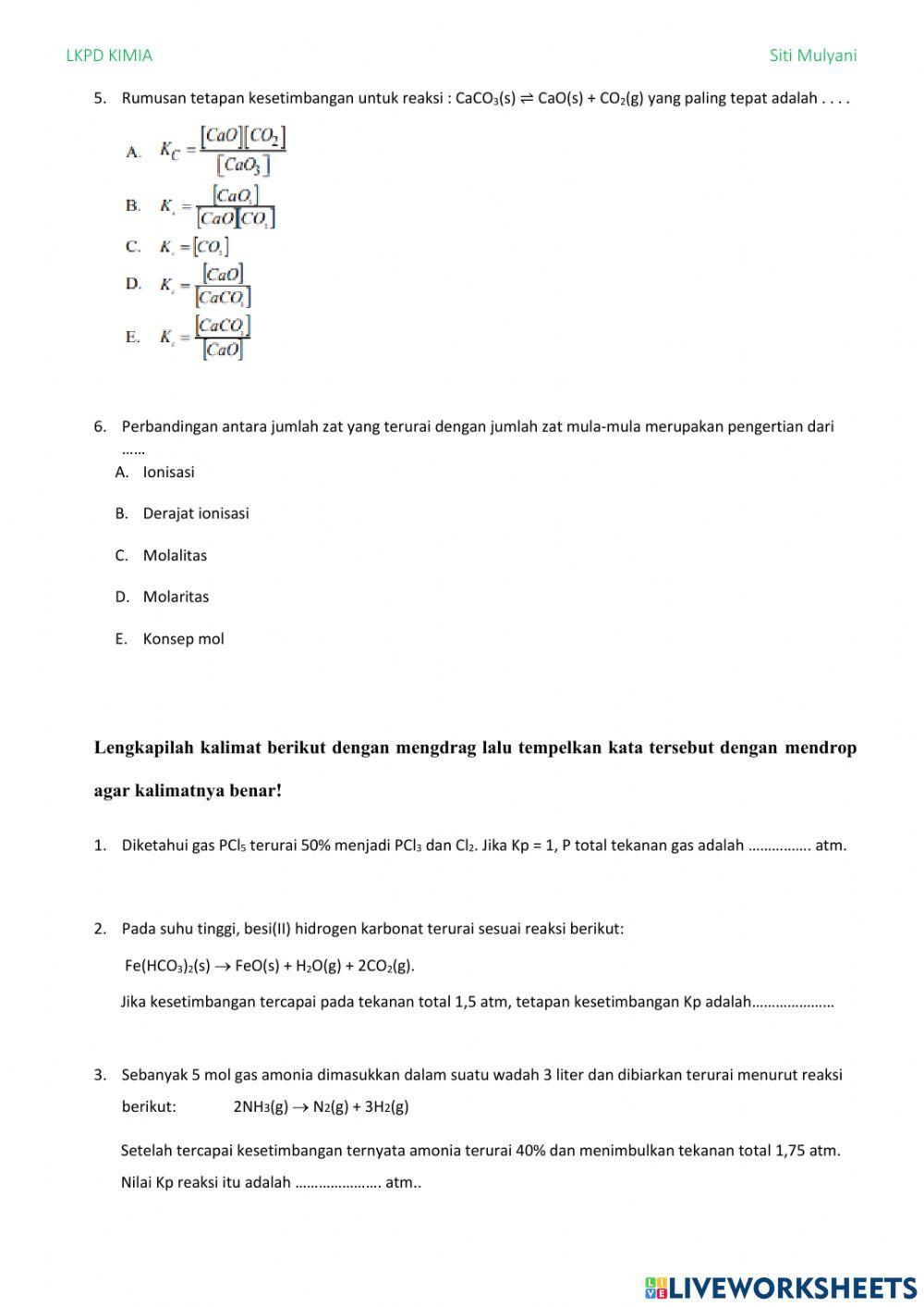 Kesetimbangan kimia-3