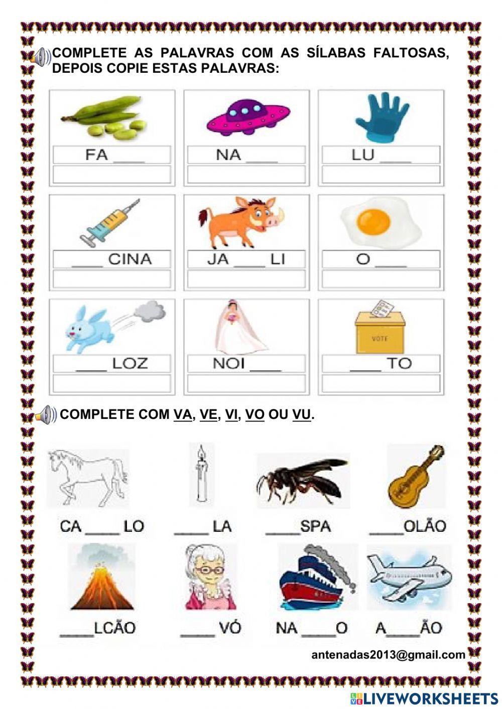 Família silábica V