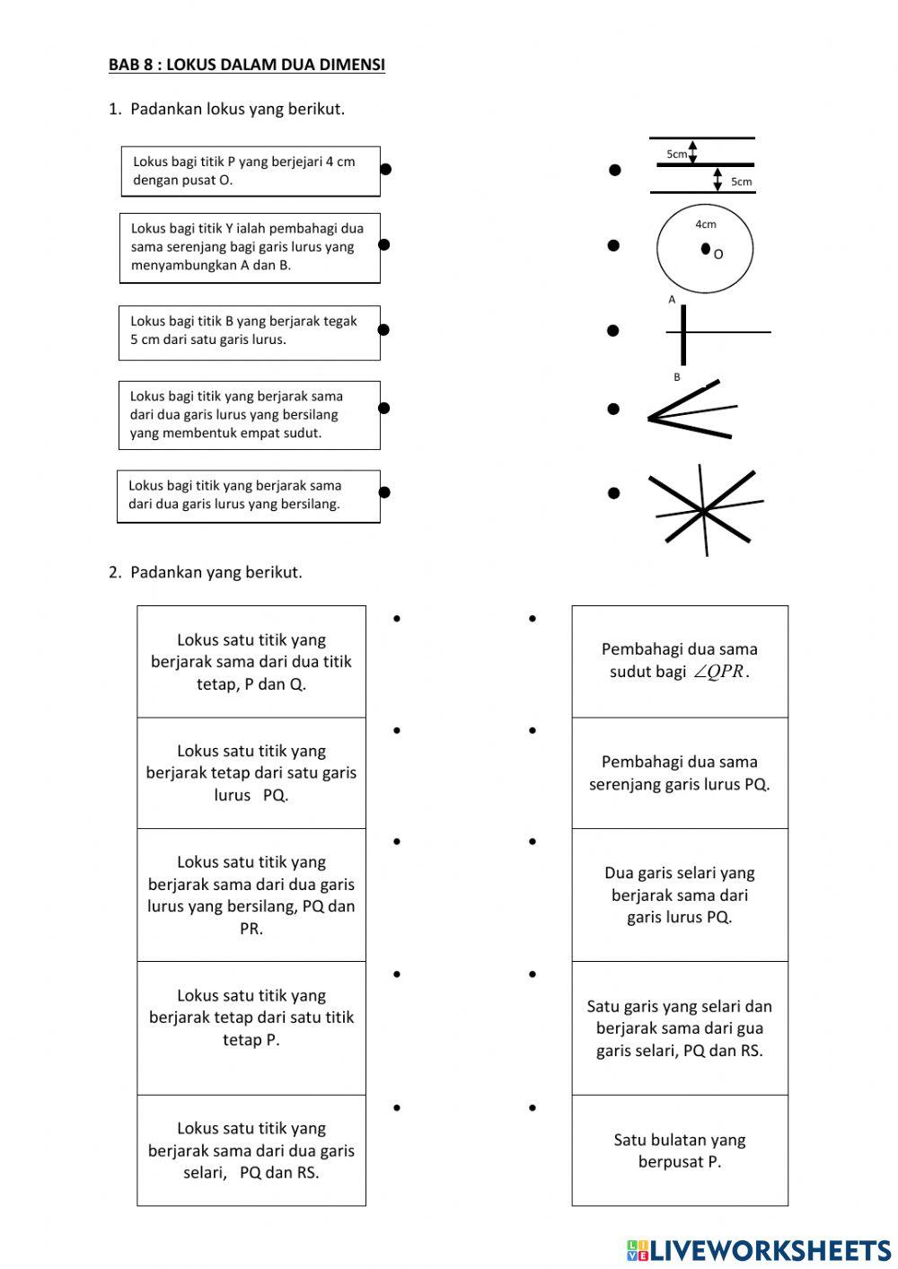 Bab 8 : Lokus Dua Dimensi