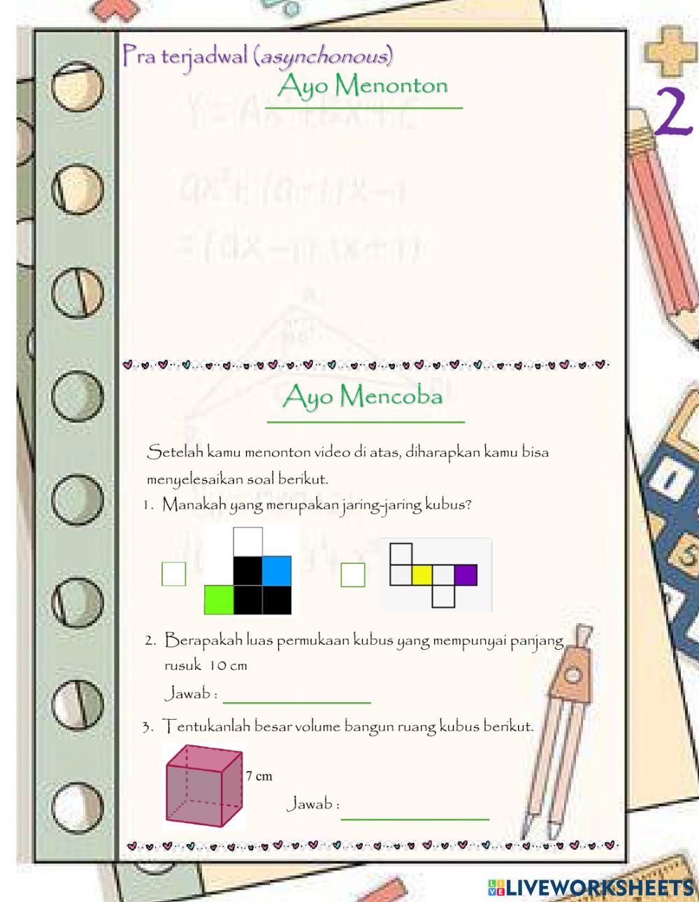 Bangun Ruang Sisi Datar-KUBUS