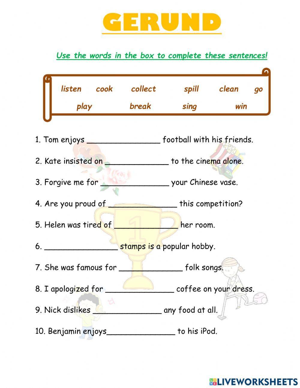 Gerund Syllable Worksheets gerund-syllable-worksheets
