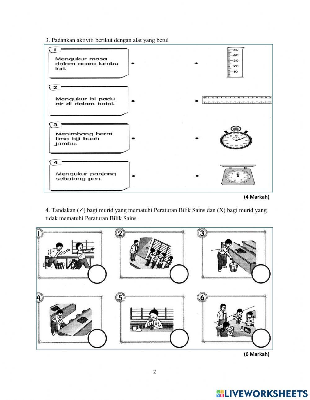 Sains tahun 2 kertas 2