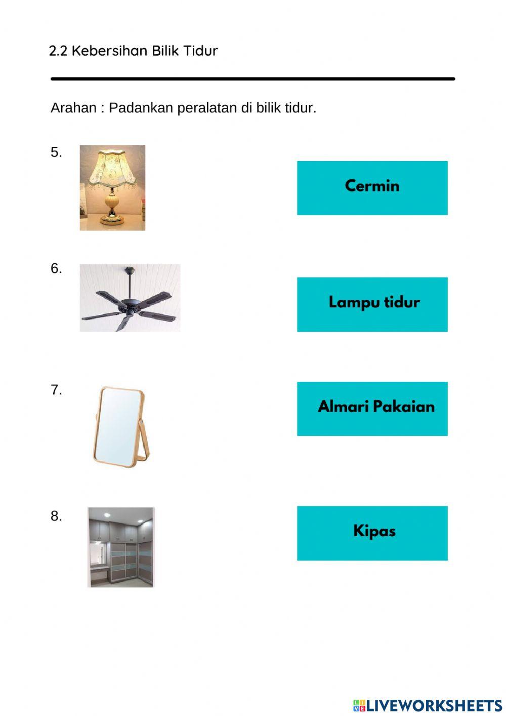2.2 Kebersihan Bilik Tidur