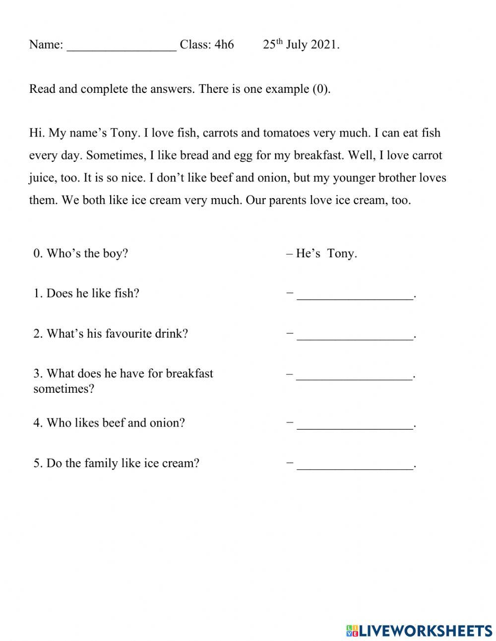 Tieng Anh 4 Unit 13 hw 2