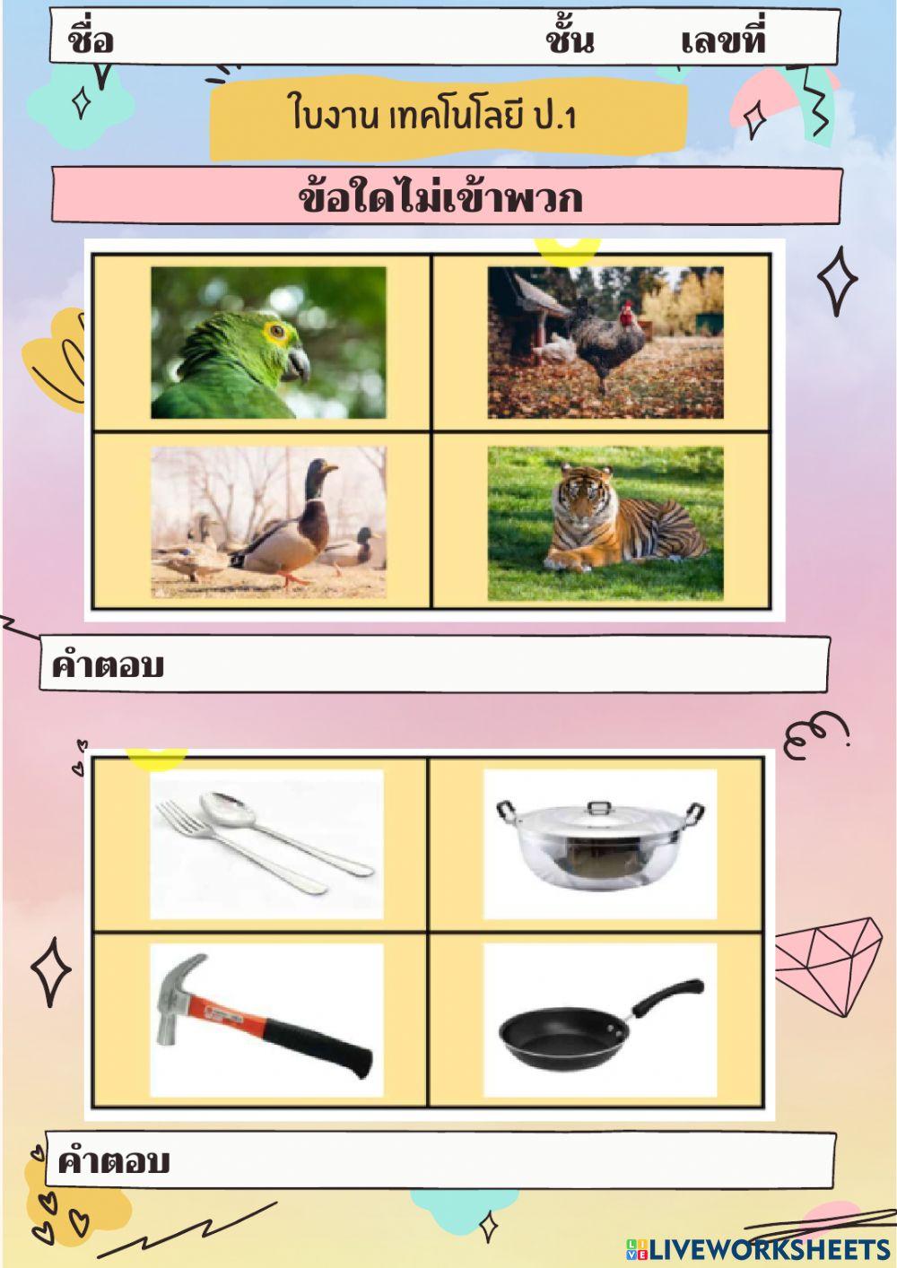 การแก้ปัญหาอย่างง่าย ป.1