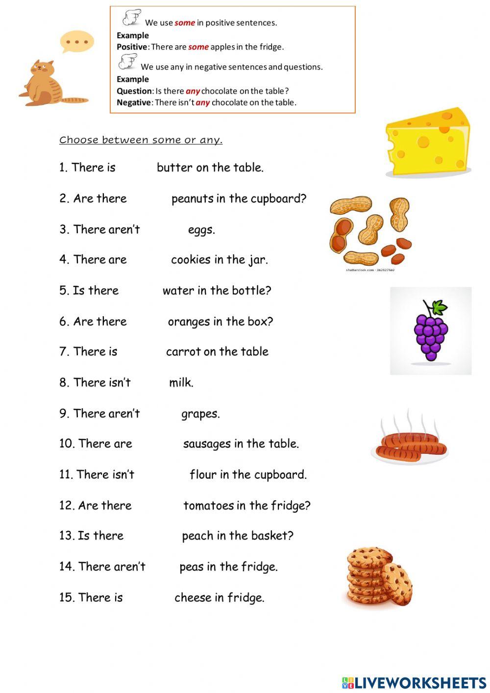 Some & Any:Negatives & Questions